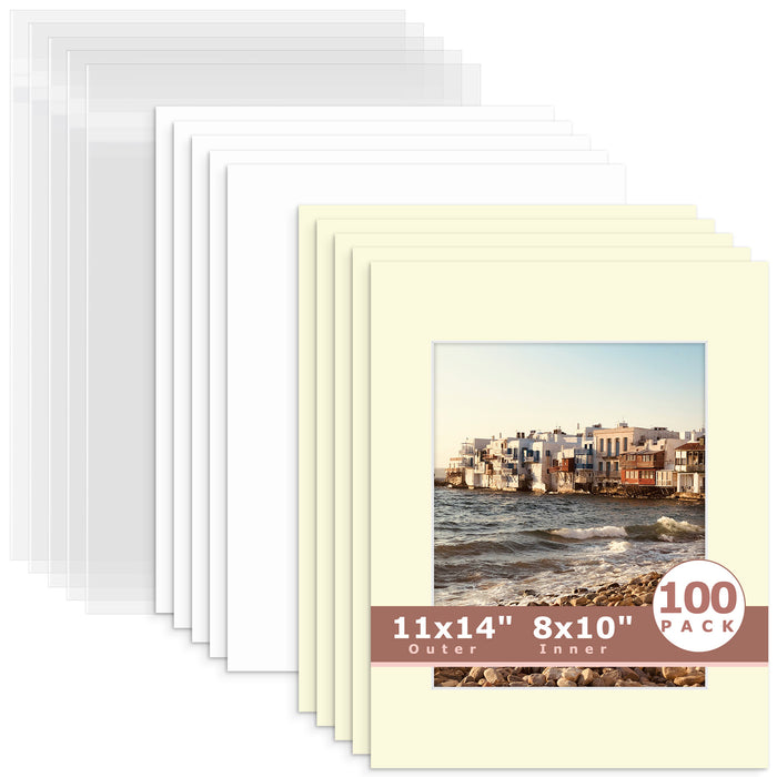8x10 (7.5x9.5 exact opening) / N105 Ivory