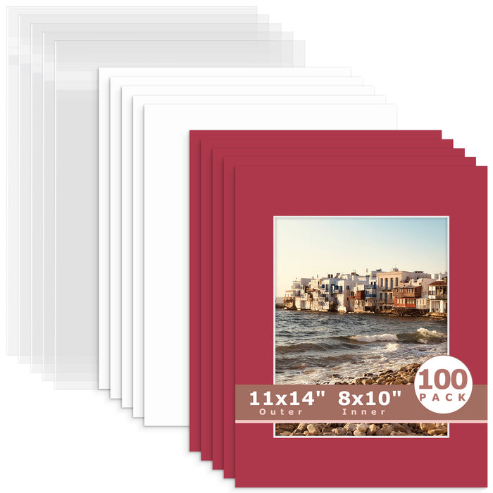 8x10 (7.5x9.5 exact opening) / N117 China Red