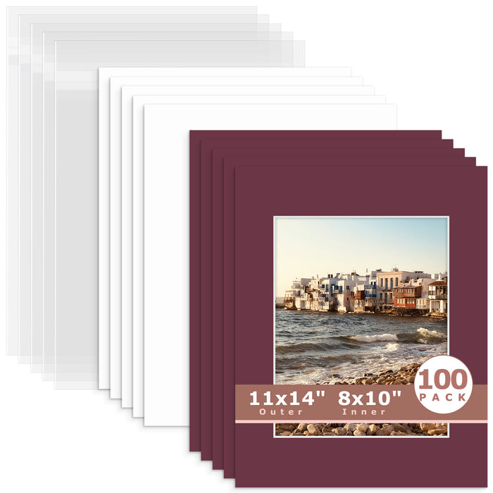8x10 (7.5x9.5 exact opening) / N124 Maroon