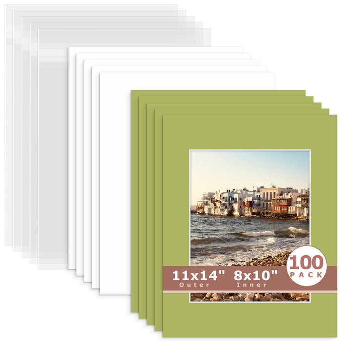 8x10 (7.5x9.5 exact opening) / N163 Organic Green