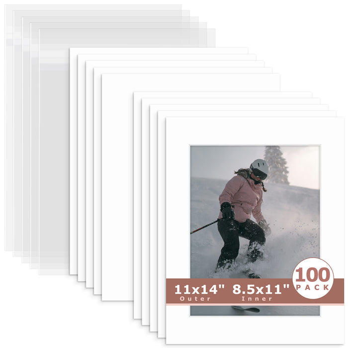 8.5x11 (8x10.5 exact opening) / N501 White