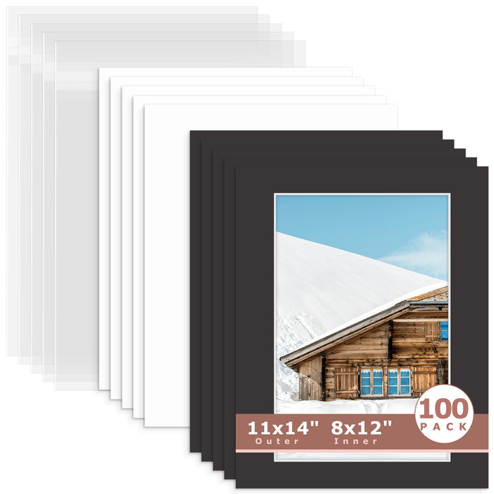 8x12 (7.5x11.5 exact opening) / N142 Tricom Black