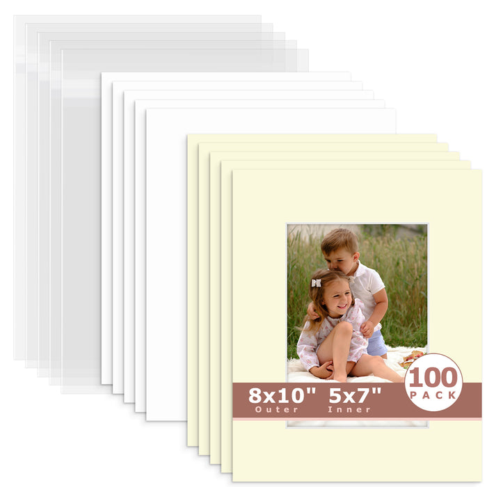 5x7 (4.5x6.5 exact opening) / N105 Ivory