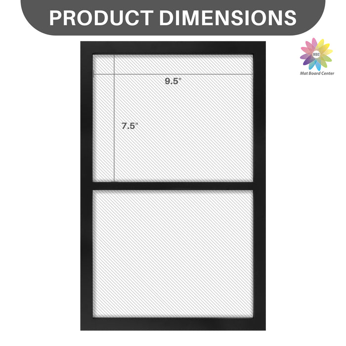 10x16 Collage Picture Frame Display Two 8x10 Photos Black (8 Pcs Per Box)
