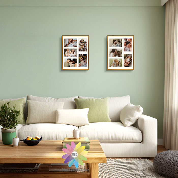 11x14 Aluminum Collage Picture Frame for Five 4x6 Photos Bronze (6 Pcs per Box)
