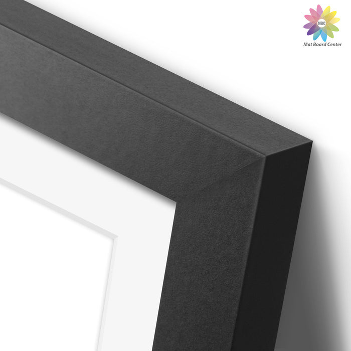 11x14 Black Picture Frame for 8x10 photo With White Mat (18 Pcs Per Box)
