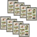 11x14 Collage Picture Frame Displays Five 4x6 Pictures Black/Silver Color (8 Pcs per Box)