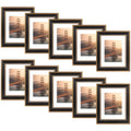 11x14 Photo Frame with White Mat for 8x10 Picture Ornate Gold/Black (10 Pcs Per Box)