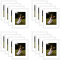 11x14 Picture Frame for 8x10 Photo with White Mat and Plexiglass (16 Pcs per Box) White