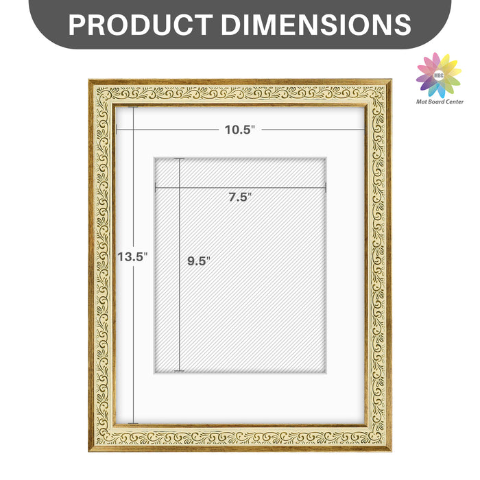 11x14 Picture Frame with White Mat for 8x10 Photo (10 Pcs Per Box)