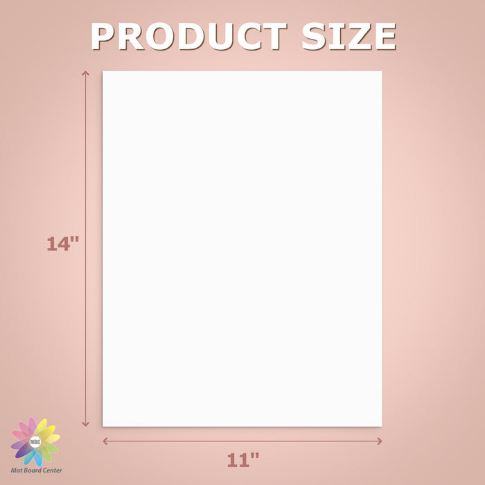 11x14 Uncut Mat Boards - Pack of 25