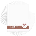11x14 Uncut Mat Boards - Pack of 50 White