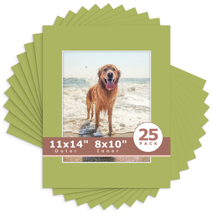 8x10 (7.5x9.5 exact opening) / N163 Organic Green