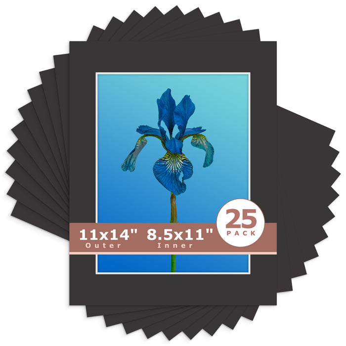 8.5x11 (8x10.5 exact opening) / N142 Tricom Black