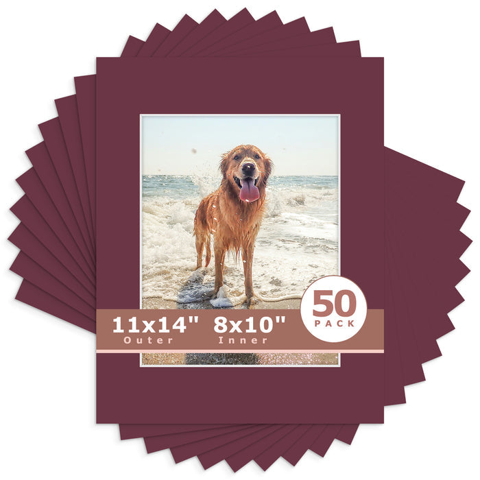 8x10 (7.5x9.5 exact opening) / N124 Maroon