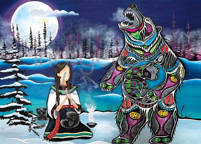 12 Moons Art Cards - a card for every month! - by Indigenous Artist Jessica Somers indigenous art gift by Jessica Somers Canada