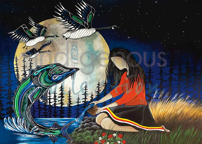 12 Moons Art Cards - a card for every month! - by Indigenous Artist Jessica Somers indigenous art gift by Jessica Somers Canada