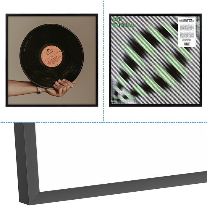 12.5x12.5 Aluminum Frame for 12.5x12.5 Picture Vinyl Frames Black (5 Pcs per Box)