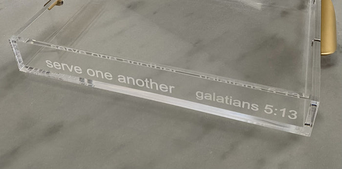 12x14 Acrylic Serving Tray