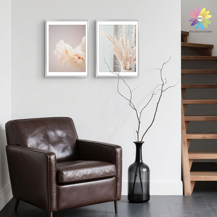 12x16 Aluminum Picutre Frame with White Mat for 11x14 Picture (6 Pcs Per Box)