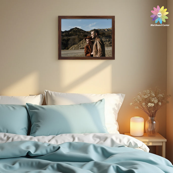 12x16 Picture Frame for 11x14 Photo with White Mat and Plexiglass (8 Pcs Per Box)
