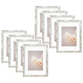 12x16 Picture Frame for 8.5x11 Photo with White mat and Plexiglass (8 Pcs Per Box)