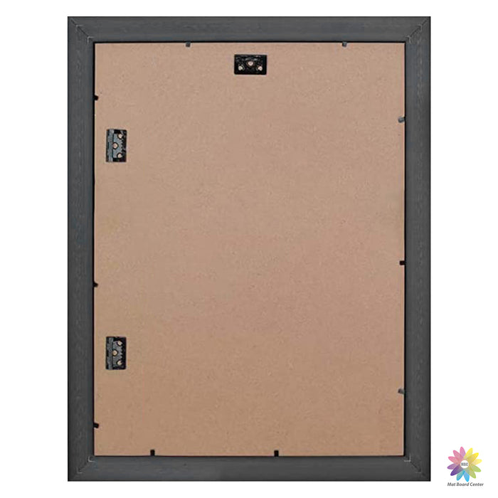 12x16 Picture Frame for 8x12 Photo with White Mat Silver Trim Black-Dark Brown Inner Panel (10 Pcs per Box)