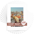 12x16 Picture Mats For 8x12 Photos - Pack of 100 N501 White