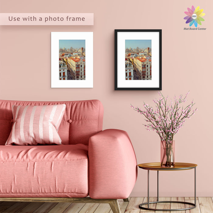 12x16 Picture Mats For 8x12 Photos - Pack of 100
