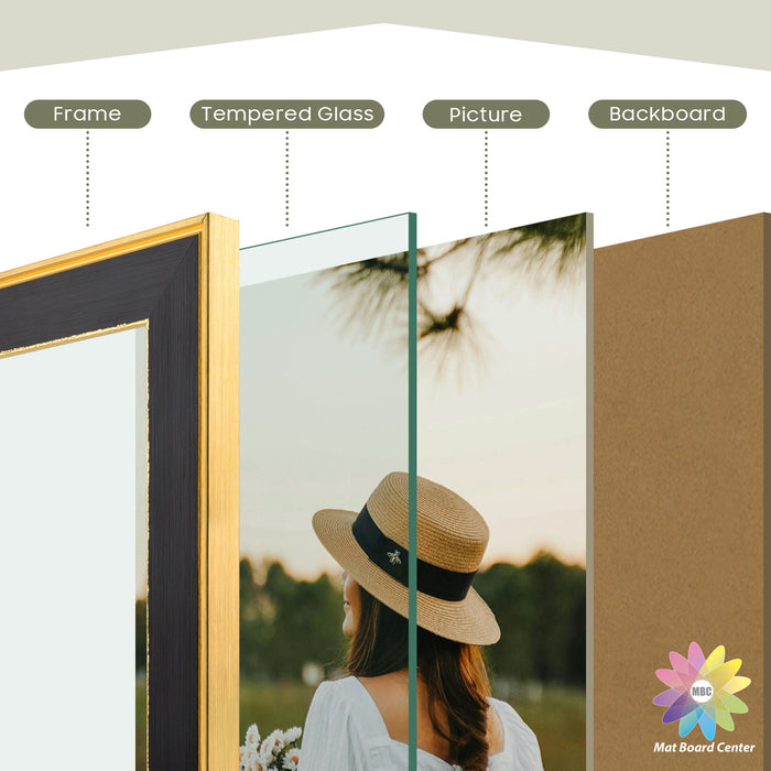 12x18 Picture Frame Black/Classic Gold Color (6 Pcs per Box)