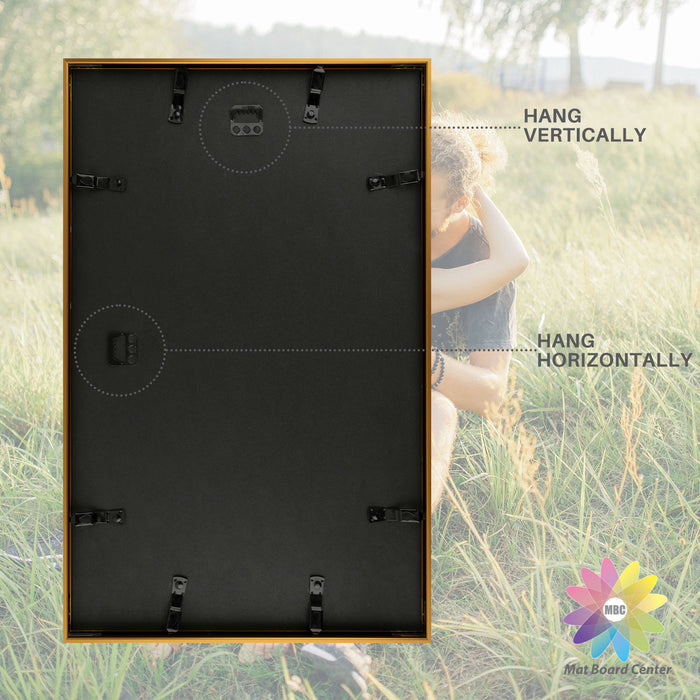 12x19 Aluminum Collage Picture Frame for Two 8x10 Photos Bronze (6 Pcs per Box)