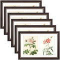 12x19 Collage Picture Frame with White Mat Displays Two 8x10 Photo Brown and Ornate Gold Color (6 Pcs per Box)