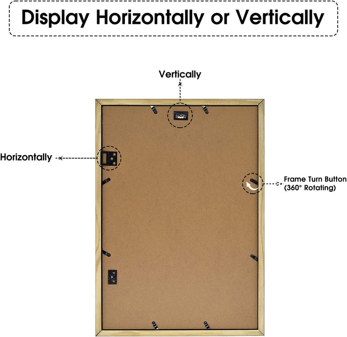 13.6x19.7 Collage Picture Frames for Nine 4x6 Pictures Wood Frames(8 Pcs per Box)