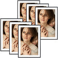 13x19 Metal Picture Frame for 11x17 Photo with White Mat and Real Glass (6 Pcs per Box) Black