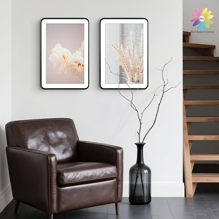 13x19 Round Corner Aluminum Picture Frame with White Mat for 11x17 Picture(6 Pcs Per Box)