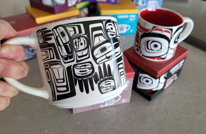 16 oz "Eagle Crest indigenous art mug by Ben Houstie Canada