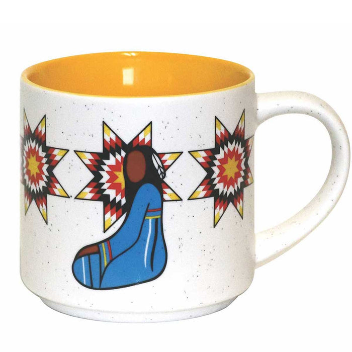16 oz "Her Ribbon Dress indigenous art mug by Sharifah Marsden Canada