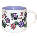 16 oz "Ojibwe Florals indigenous art mug by Storm Angeconeb Canada