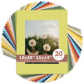 16x20 Mixed Color Mats For 11x14 Picture-Pack of 20