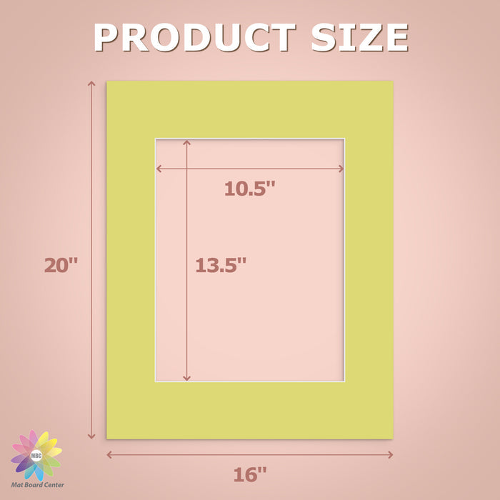16x20 Mixed Color Mats For 11x14 Picture-Pack of 20