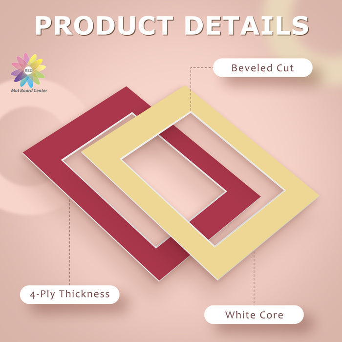 16x20 Mixed Color Mats For 11x14 Picture-Pack of 20