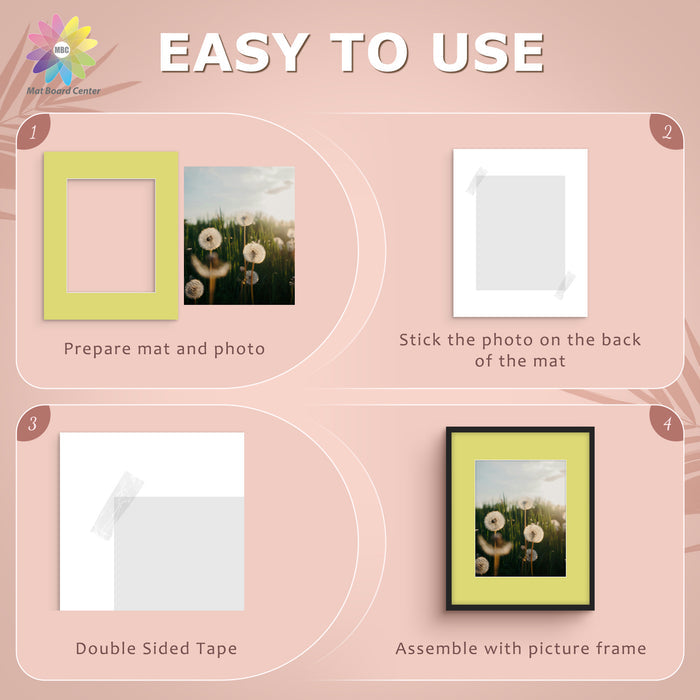 16x20 Mixed Color Mats For 11x14 Picture-Pack of 20