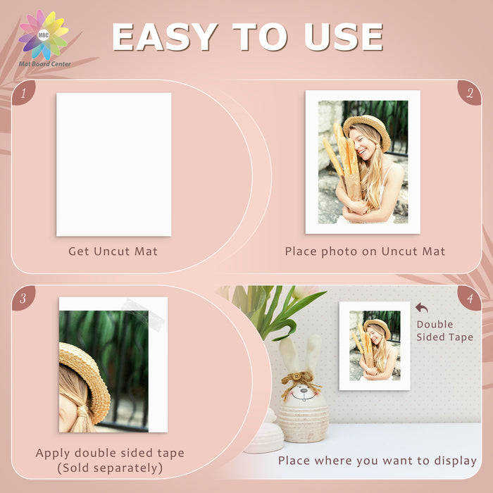 16x20 Uncut Mat Boards - Pack of 25