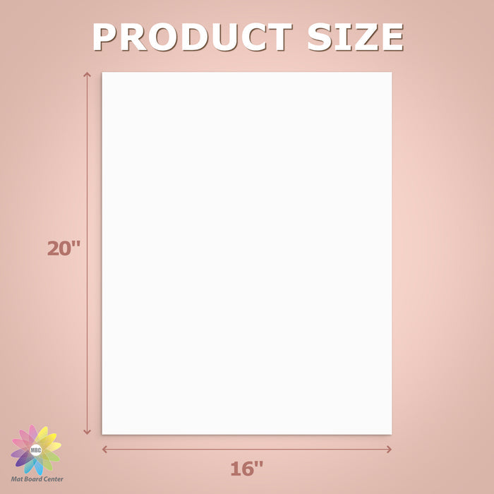 16x20 Uncut Mat Boards - Pack of 50