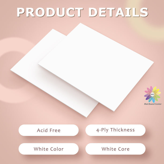 16x20 Uncut Mat Boards - Pack of 50