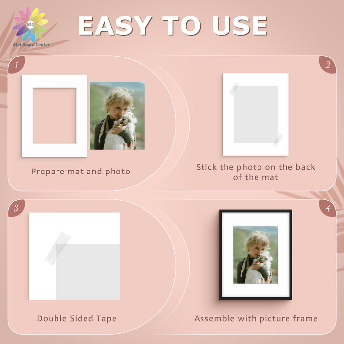 16x20 Whitecore Economy Pre-Cut Mat-Pack of 25
