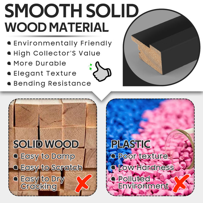 16X20 Wood Frames Display 11X14 Picture With White Mat (4 Pcs per Box)
