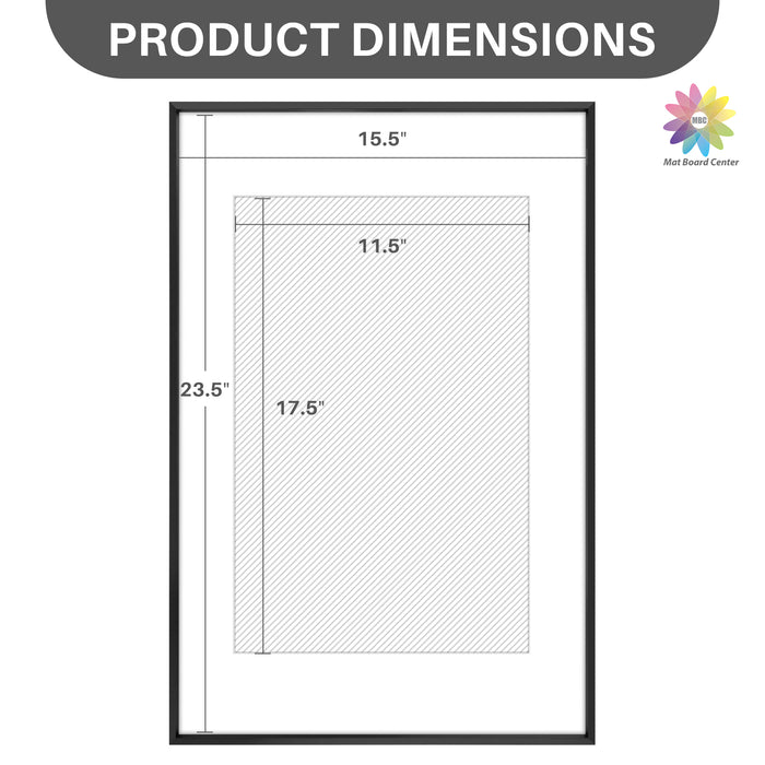 16x24 Aluminum Picture Frame for 12x18 Pictures with Mat (6 Pcs Per Box)