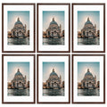 16x24 Picture Frame with White Mat for 12x18 Photo (6 Pcs Per Box) Brown