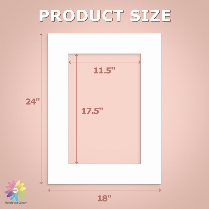 18x24 Economy Pre-Cut Mat Board-Pack of 25